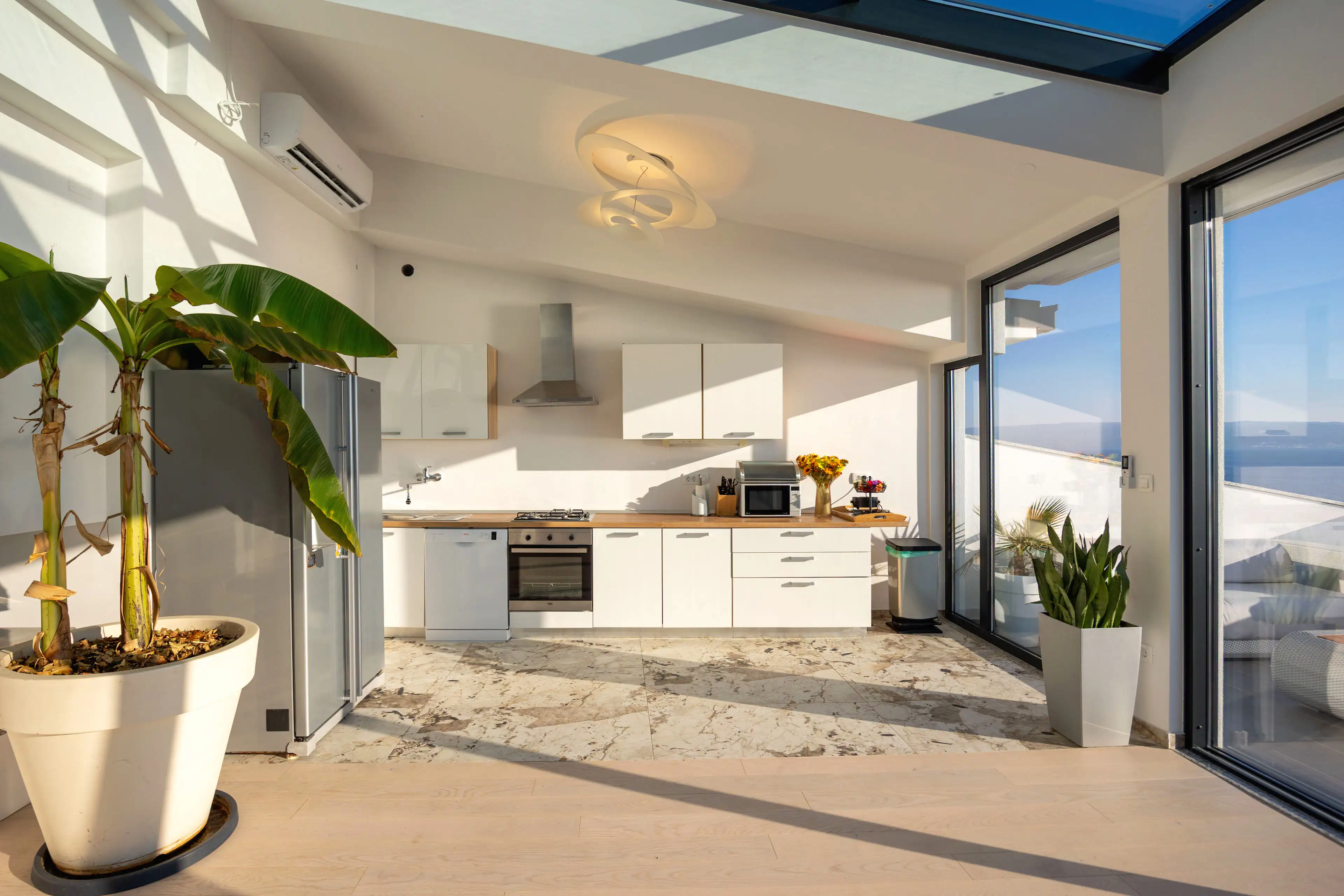 A private villa overlooking the islands
